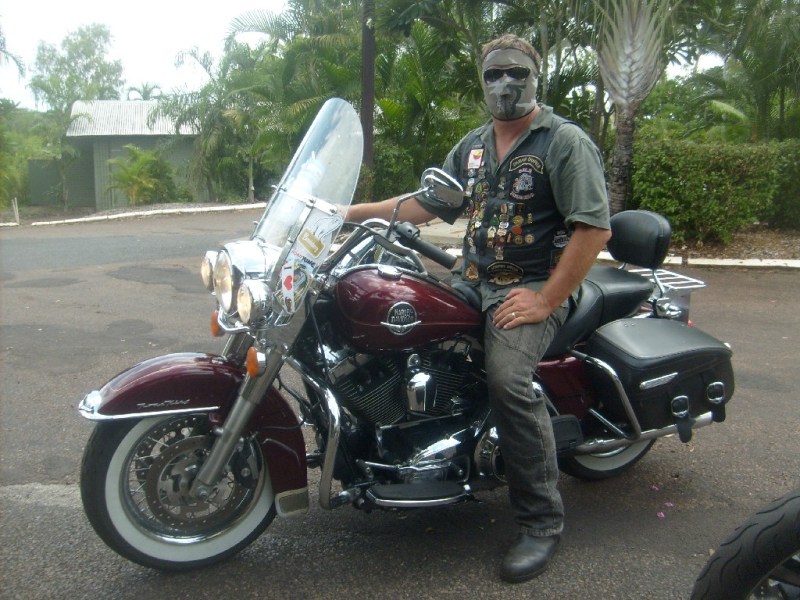 And to represent the American allied troops:  Duane Cox: Australian Army (RAEME) 9 years & Royal Australian Navy 5 years  2008 Harley Davidson Road King